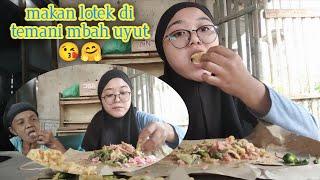 Mukbang pecel atau lotek bersama mbah uyut  cuman 11 ribu perut kenyang