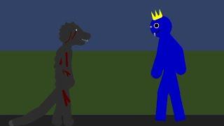 The Man In The Suit Godzilla Analog Horror vs Blue Rainbow Friends