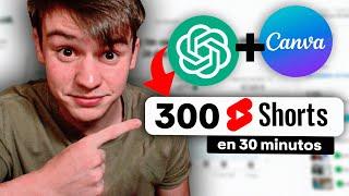 Cómo Crear 300 YouTube Shorts en 30 minutos con ChatGPT y Canva