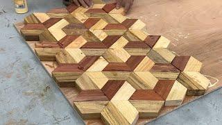 The Most Effective Plan To Reuse Old Wood For You - How To Create A Unique Table With 3D Effect