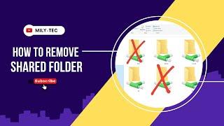 How to Remove Network Shared Folder and Drive in Windows 71011