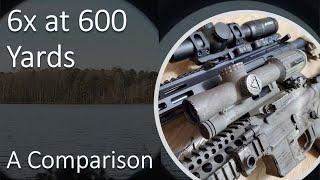 A look through two 1-6x LPVOs at 600 yards  SLX vs VCOG