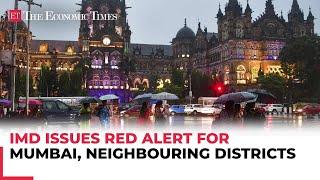 Mumbai rains IMD issues red alert for city and Thane orange alert issued for Palghar