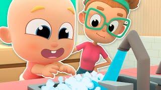 Learn to WASH YOUR HANDS with Baby Miliki – Nursery Rhymes & Kids Songs  Miliki