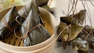 My Auntie Teaches Grandmas Sticky Rice Dumpling Zongzi Recipe Hokkien Bak Chang  阿姨分享外婆的 粽子做法