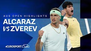 Alexander Zverev v Carlos Alcaraz  Quarter-Final  Extended Australian Open 2024 Highlights 