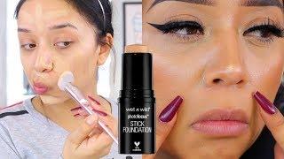 NEW WET N WILD PHOTO FOCUS STICK FOUNDATION  FIRST IMPRESSIONS 8+ HOUR WEAR TEST