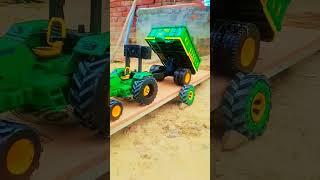 Johndeer tractor creater science project mini tractor  mini power tractor loading videoshorts