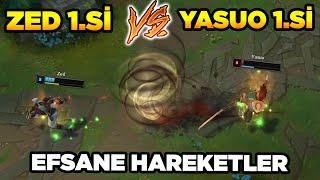 NEFESSİZ İZLEYECEKSİNİZ YASUO 1.Sİ VS ZED 1.Sİ. League of legends