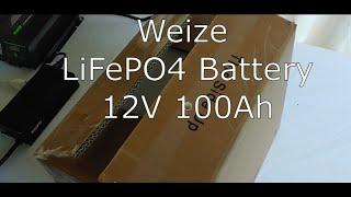 WEIZE 12V 100Ah 1280Wh Lithium Battery. Only 229.99