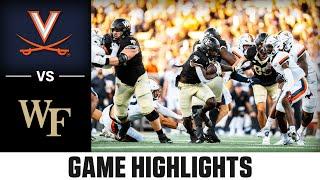 Virginia vs. Wake Forest Game Highlights  2024 ACC Football