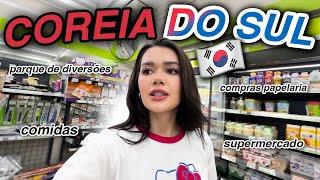 UM DIA DIA NA COREIA Compras papelaria mercado parque e +