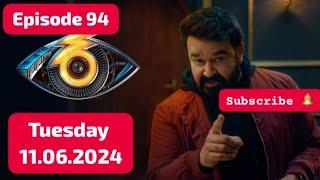 Bigg Boss Malayalam Season 6 Episode 94 - Day 93 Full HD - Tuesday 11.06.2024 #bbm6