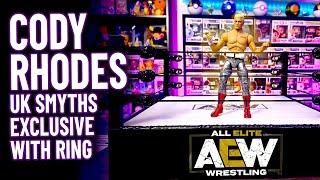 AEW Cody Rhodes UK Smyths Exclusive Wrestling Figure with Action Wrestling Ring Review