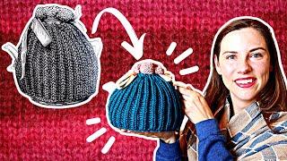 Knitting a Sweater for my Teapot using a Victorian Tea Cozy pattern