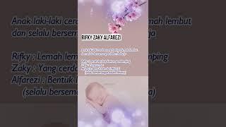 NAMA BAYI LAKI-LAKI ISLAMI TERBAIK 3 KATA BERMAKNA TAMPAN SHOLEH BERUNTUNG #namabayi3kata