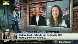 GET UP  Sanders can get into CFP but only if they win Big 12 - Dinich on Colorado vs Texas Tech