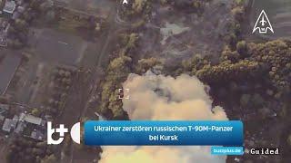 Ukrainer zerstören russischen T-90M-Panzer bei Kursk