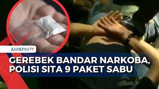 Detik-Detik Satresnarkoba Polrestabes Medan Gerebek Bandar Narkoba 9 Paket Sabu Disita