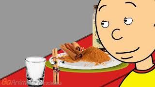 Caillou does the Cinnamon Challenge AFRICAN VULTURE REUPLOAD