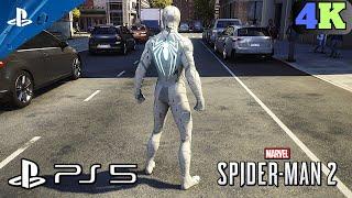 Spider-Man 2 ANTI-OCK SUIT  Free Roam and Combat Gameplay  PS5 4K HDR