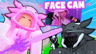 BF and GF Turn into PRO AXOLOTLS with FACECAM... Roblox Bedwars