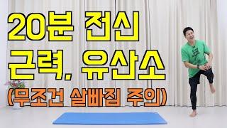 살이 쭉쭉 빠지는 전신 근력 유산소 운동 feat.20분 홈트