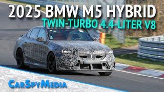 2025 BMW M5 Plug-In-Hybrid Prototype Twin Turbo 4.4-liter V8 Spied Testing At The Nürburgring