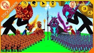 TITAN FINAL BOSS LAVA XIPHOS VS MEGA GIANT BOSS VAMPIRE XIPHOS  Stick War Legacy Mod  Stick789Apk