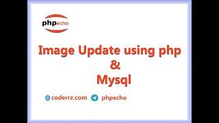 Image update using php mysql