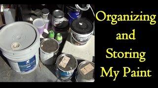 Organizing and Storing My Paint