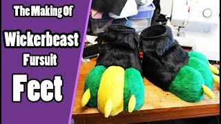 The Making Of Galiano #2 Wickerbeast Fursuit Feet Paws Tutorial + PDF Template