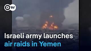 Israels military says it launched strikes against Houthi targets in Yemen  DW News