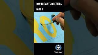 Hand painting 3D LETTERING  Part 1