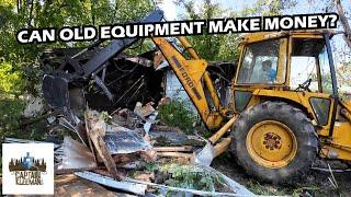 Turning My Old Backhoe into Cash Demolishing a Small House for Profit