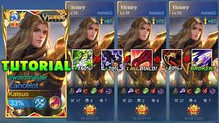 LANCELOT BRUTAL FULL DAMAGE BUILD FOR SOLO RANKED  TOTALLY INSANE  EXPLAINED TUTORIAL 