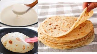 5 Minutes Ready Quick and Easy flatbread made with Batter No Kneading No Oven