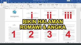 CARA MEMBUAT HALAMAN ROMAWI DAN ANGKA DALAM SATU FILE MS WORD