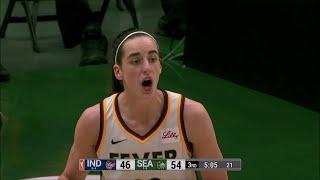  Caitlin Clark DROPS 21pts 7ast 7reb in Indiana Fever Loss vs Seattle Storm  WNBA Highlights