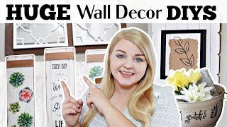 HUGE DIY Dollar Tree Wall Decor IDEAS YOU NEED TO TRY  High-End Dollar Tree Farmhouse DIYS 2021