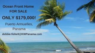 Beachfront Home for sale in Puerto Armuelles Panama $179000