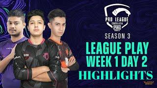 #PMPLS3 #BETHEONE #PMPLSA PMPL South Asia W1D2  Season 3  PUBG MOBILE Pro League 2021 HIGHLIGHTS