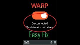 How to Fix Disconnected error on WARP 1.1.1.1 VPN PC