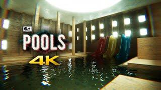 POOLS  NEW Realistic Liminal Space Horror  Full Game Longplay Walkthrough No Commentary  4K 60fps