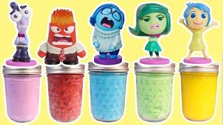 Inside Out 2 Emotions Joy Sadness Disgust Fear and Anger Slime 5 Different Ways