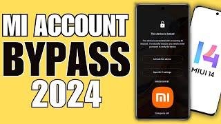 Xiaomi MI Account Remove Bypass Permanent This Device Is Locked  NEW 2024 METHOD