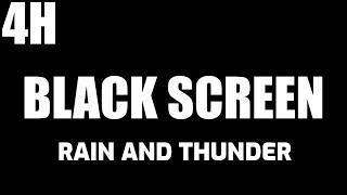 Dark Screen Heavy Rain And Thunder Sounds Instant Relax