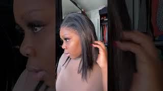 Lace frontal bob wig style  Final look yay?#wigs #bob  #blackgirlmagic #viral