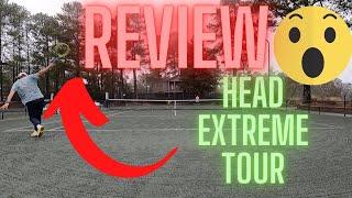 BEST CONTROLLED SPIN RACQUET?? Pro Player Review Head Extreme Tour court level