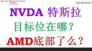 NVDA 特斯拉目标位在哪？AMD底部了么？